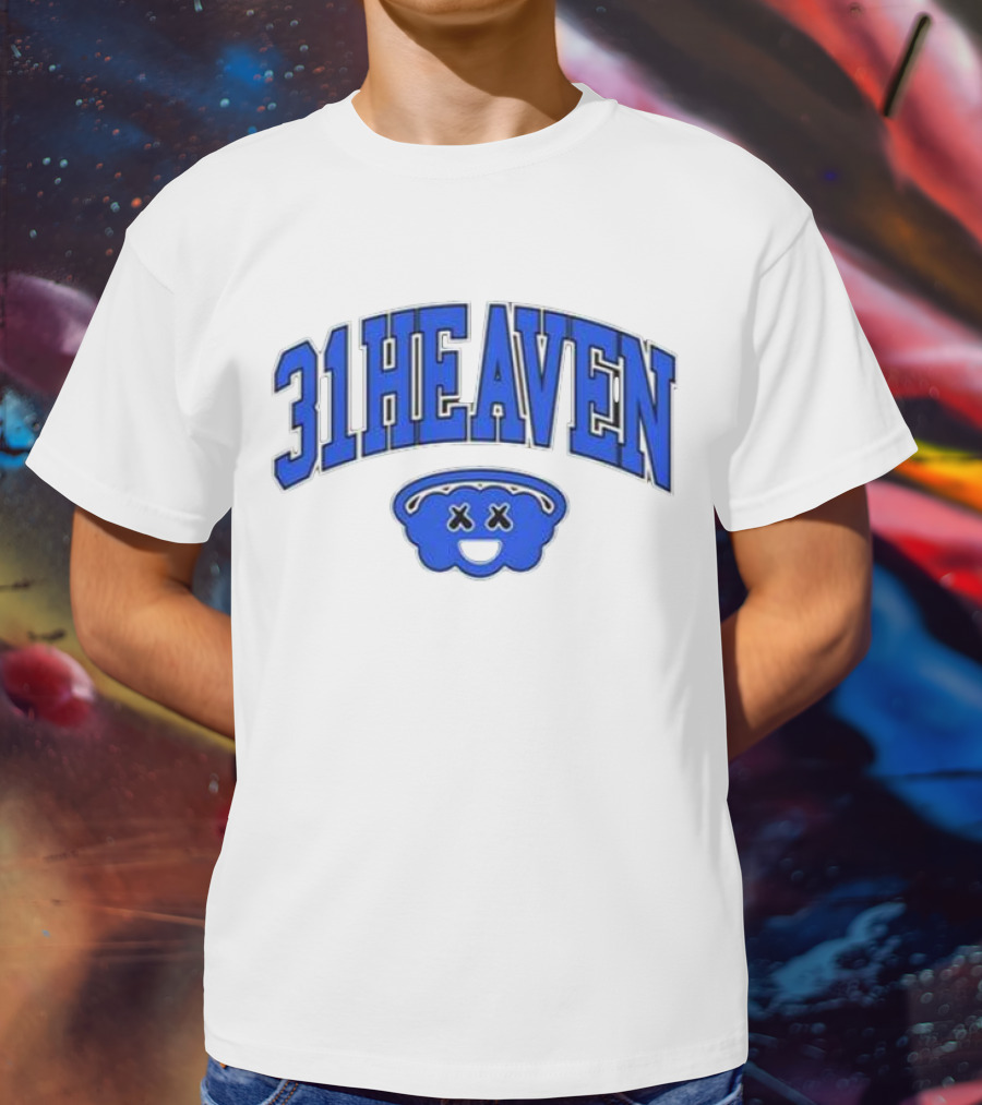 Young Mantis 31 Heaven Blue Smiling Cloud T-Shirt