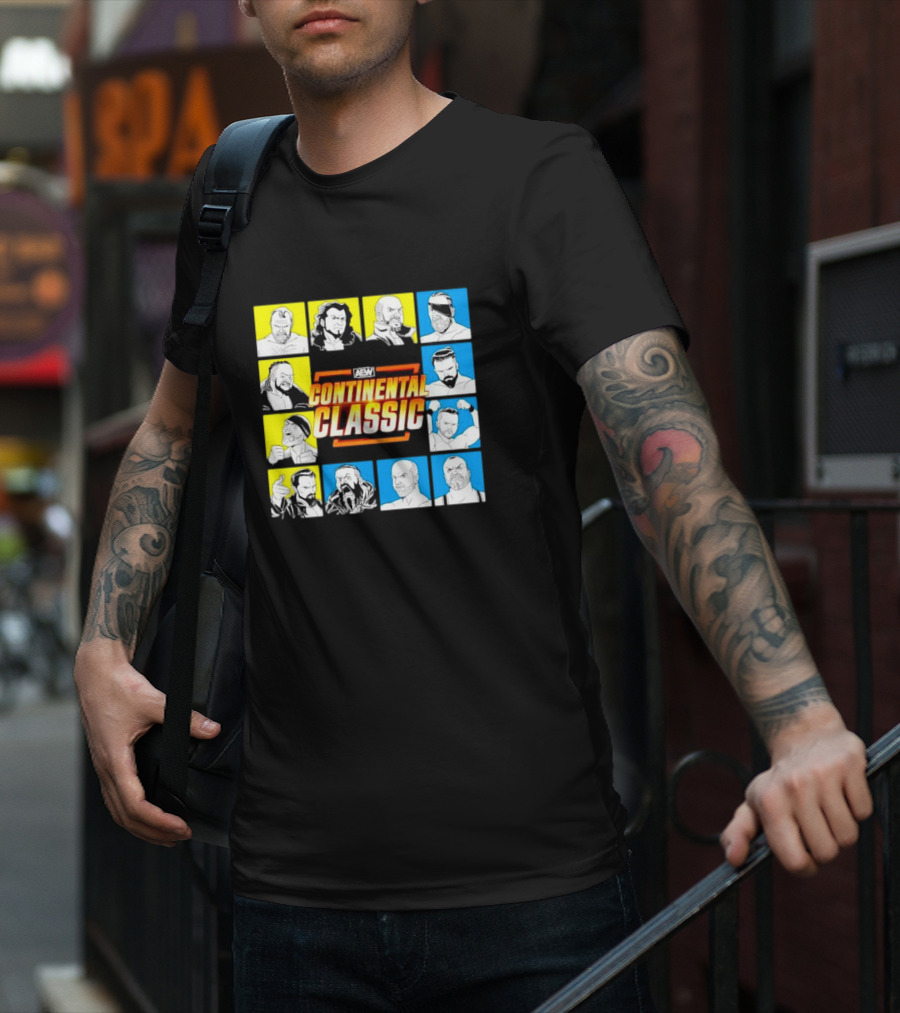 AEW Continental Classic Wrestling Tournament Lineup T-Shirt
