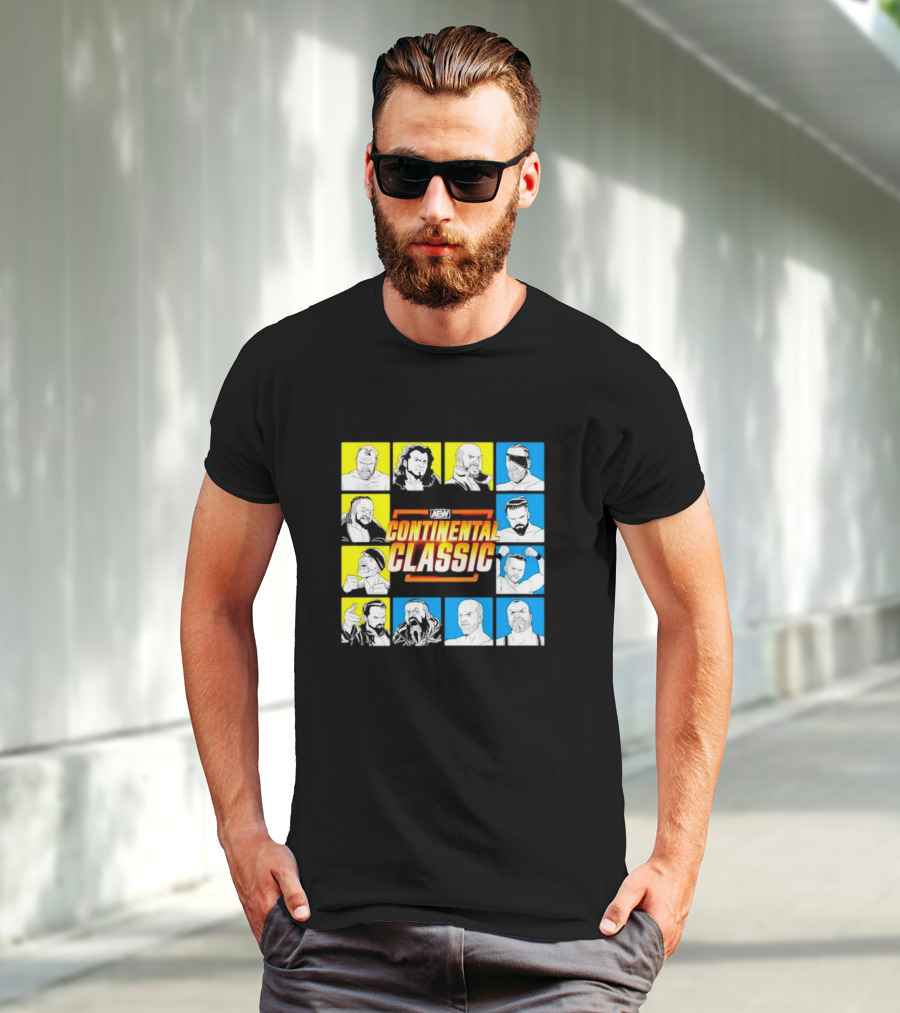 AEW Continental Classic Wrestling Tournament Lineup T-Shirt
