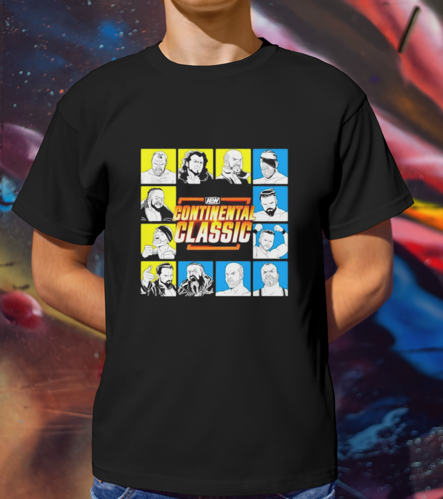 AEW Continental Classic Wrestling Tournament Lineup T-Shirt