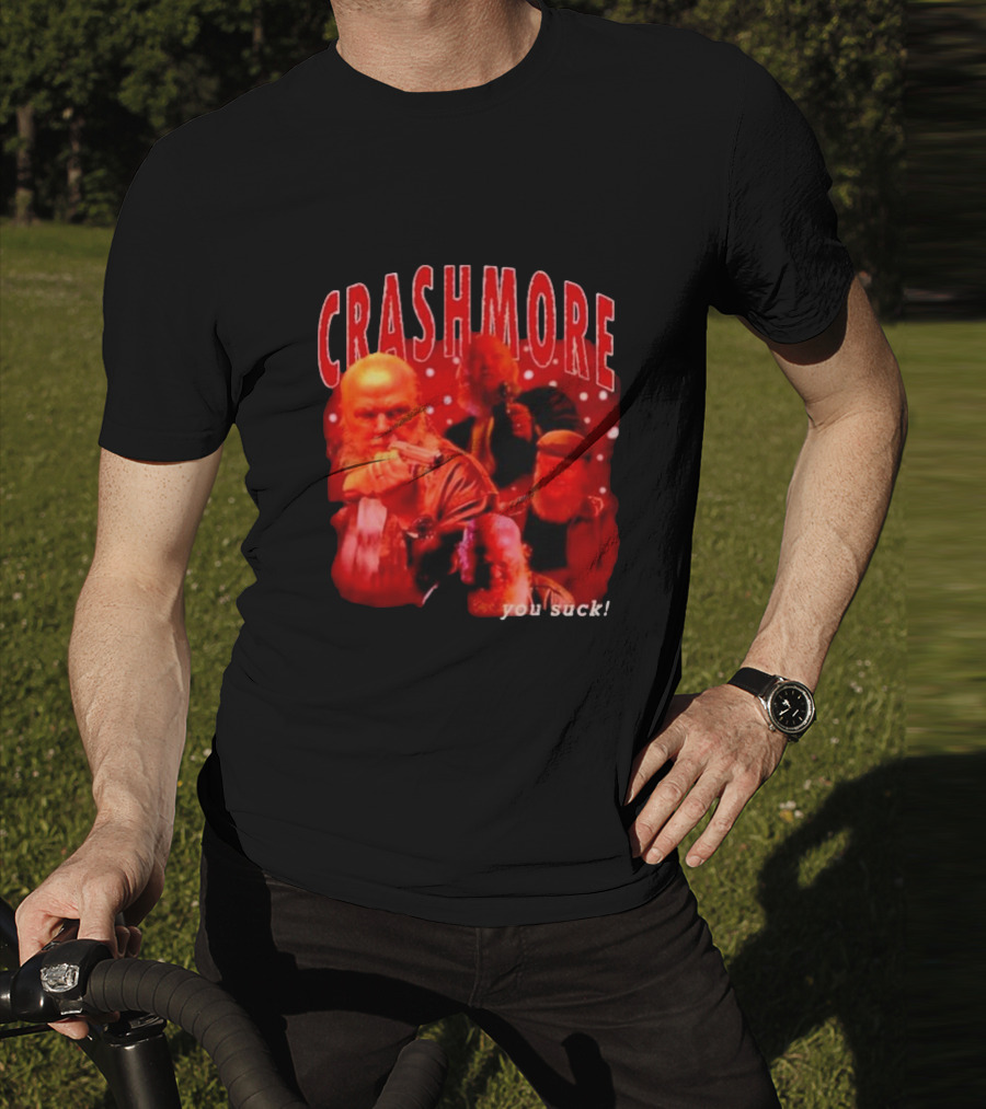 Crashmore You Suck Vintage Detective Christmas Action Santa T-Shirt