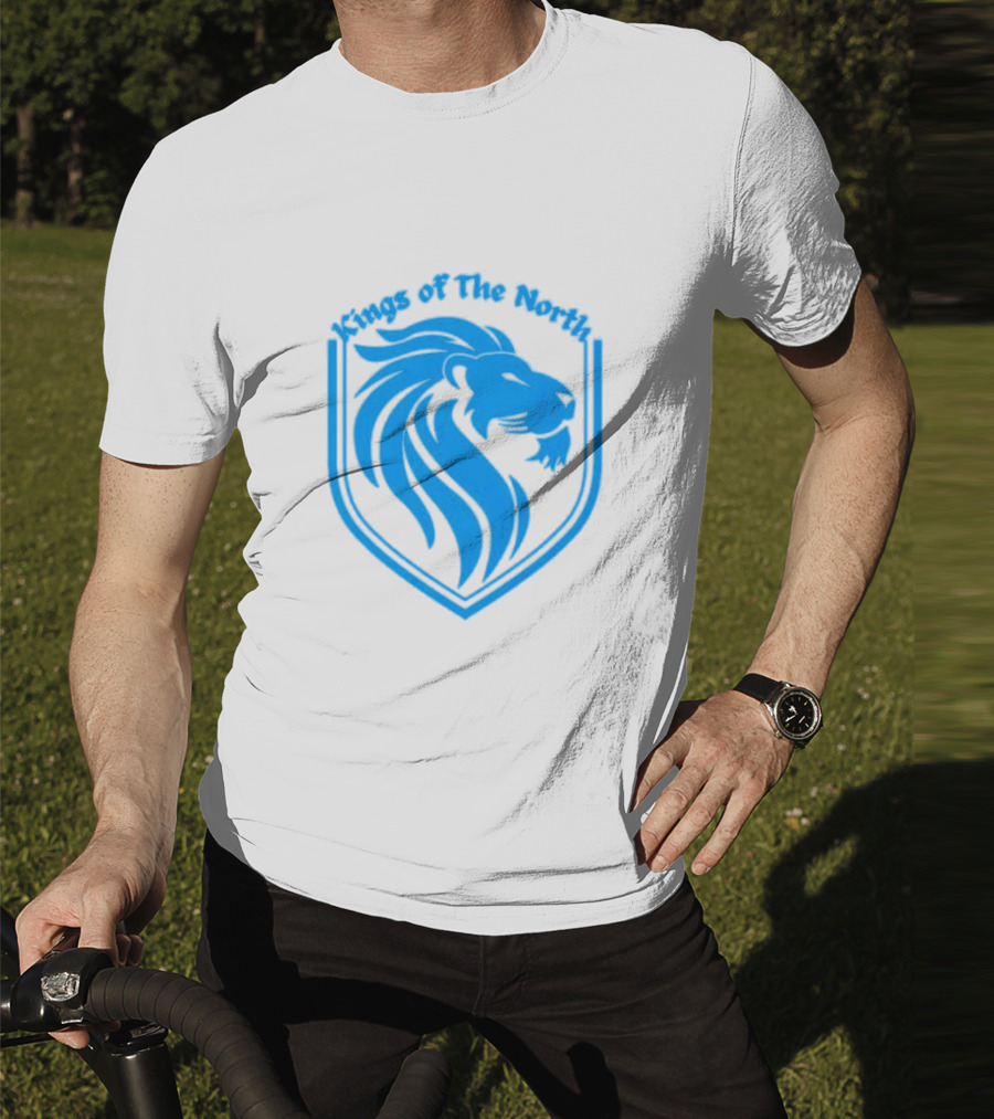 Detroit Lions Blue Crest Kings Of The North T-Shirt