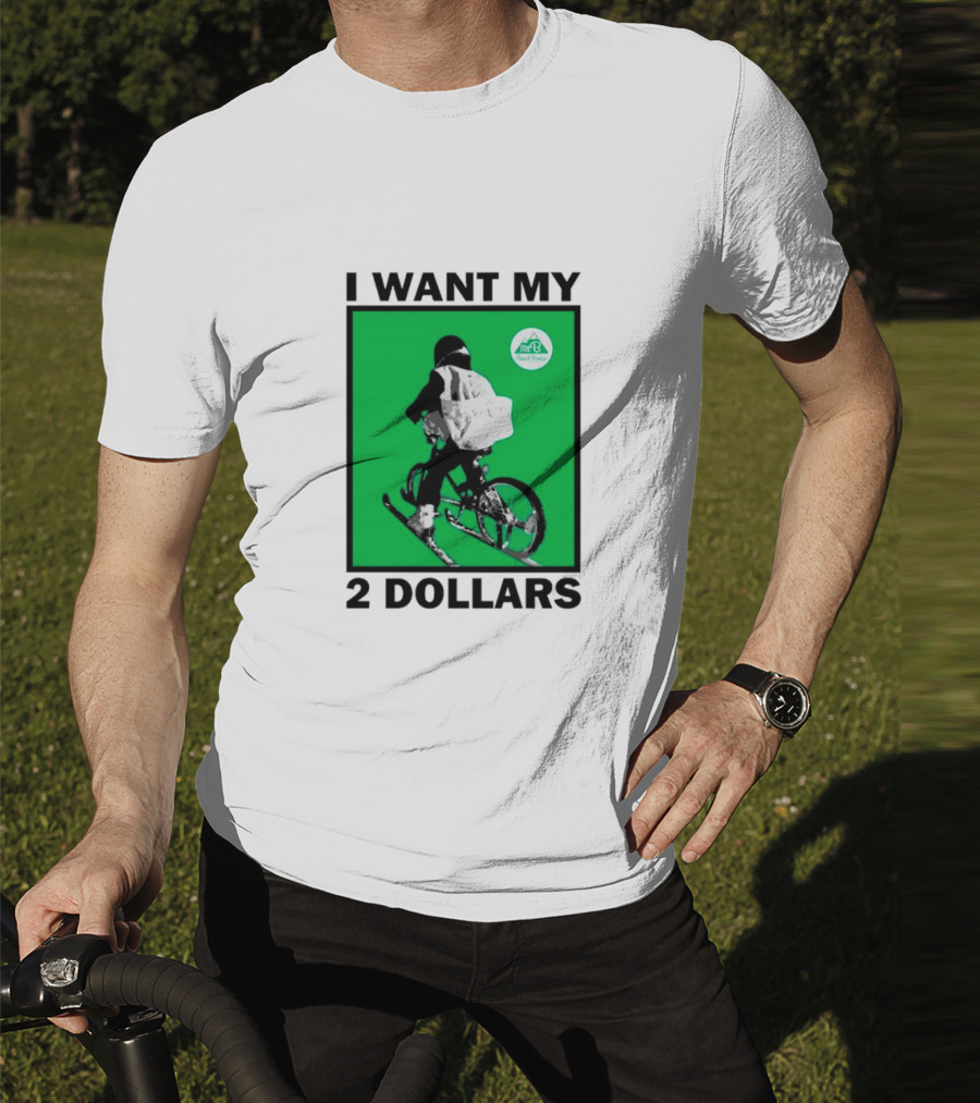 I Want My 2 Dollars Johnny Gasparini Ski Bike T-Shirt