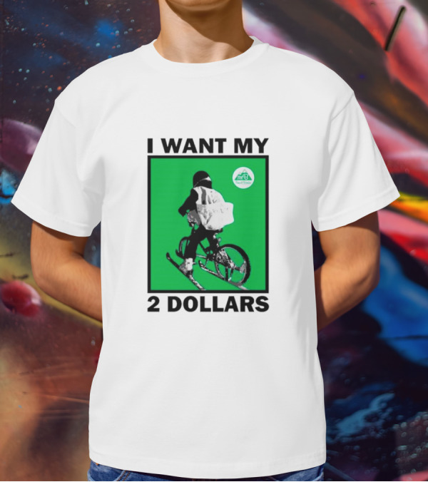 I Want My 2 Dollars Johnny Gasparini Ski Bike T-Shirt