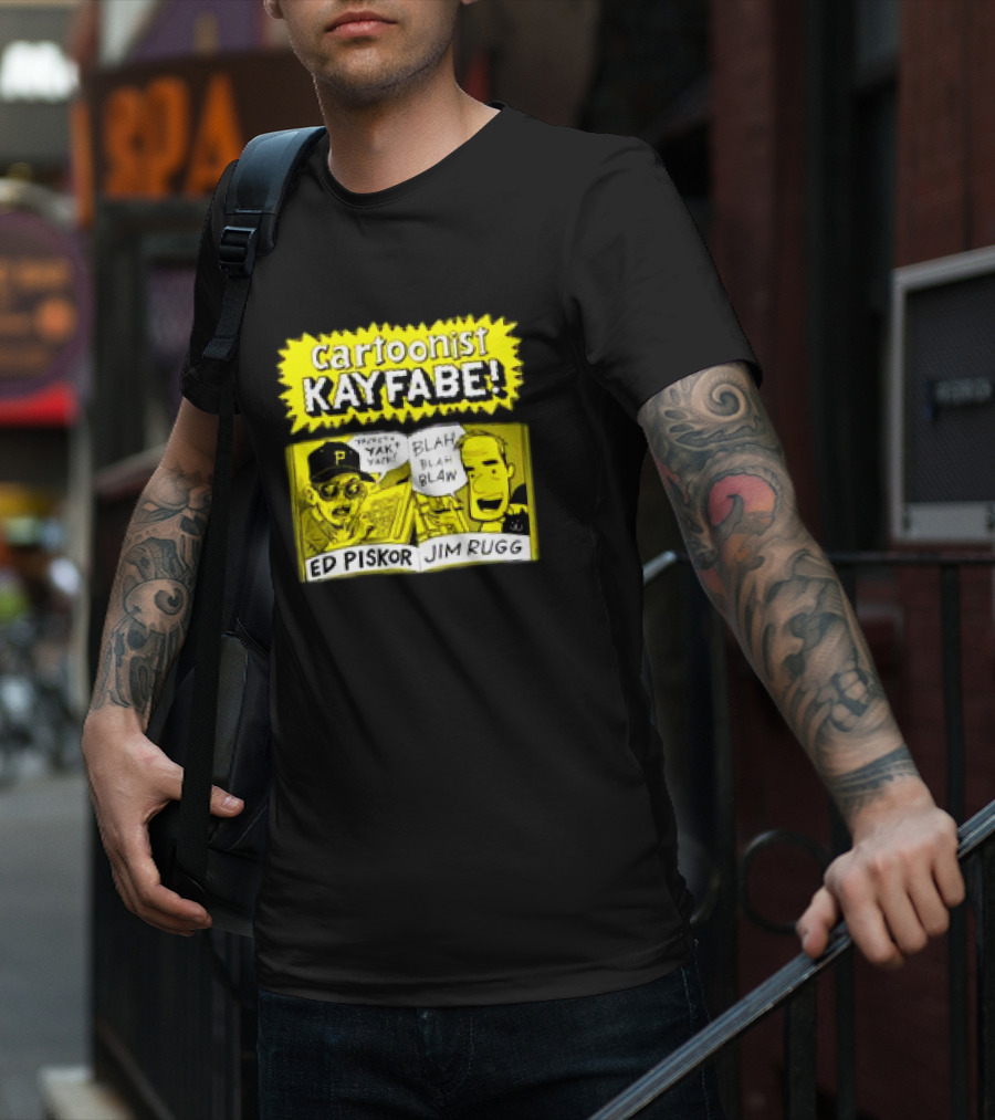 Cartoonist Kayfabe Ed Piskor Jim Rugg Yak Blah T-Shirt