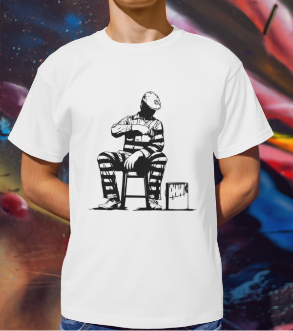 Dolk Prison Painter Sits With Paint Bucket T-Shirt