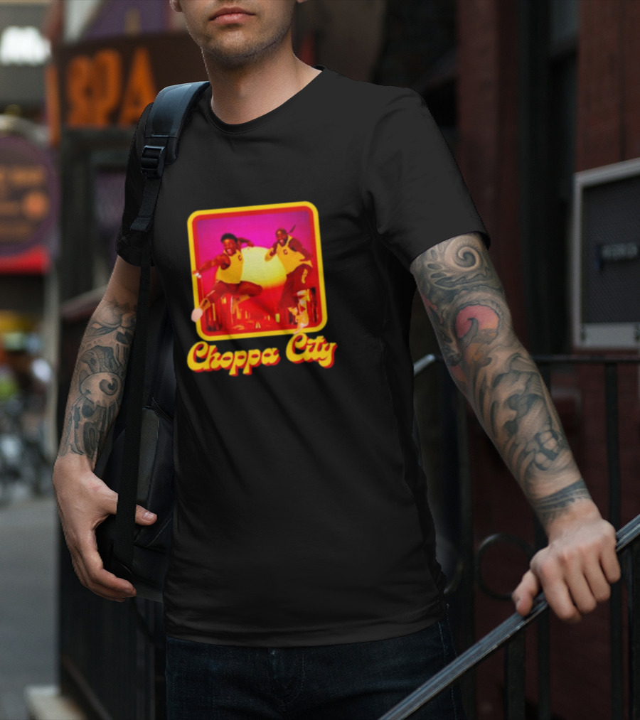 Choppa City Basketball Dynamic Action Scene T-Shirt