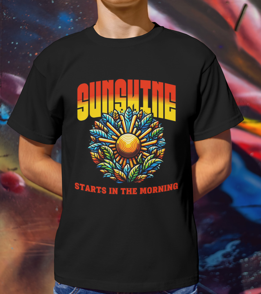 Sunshine Starts In The Morning Sunflower T-Shirt