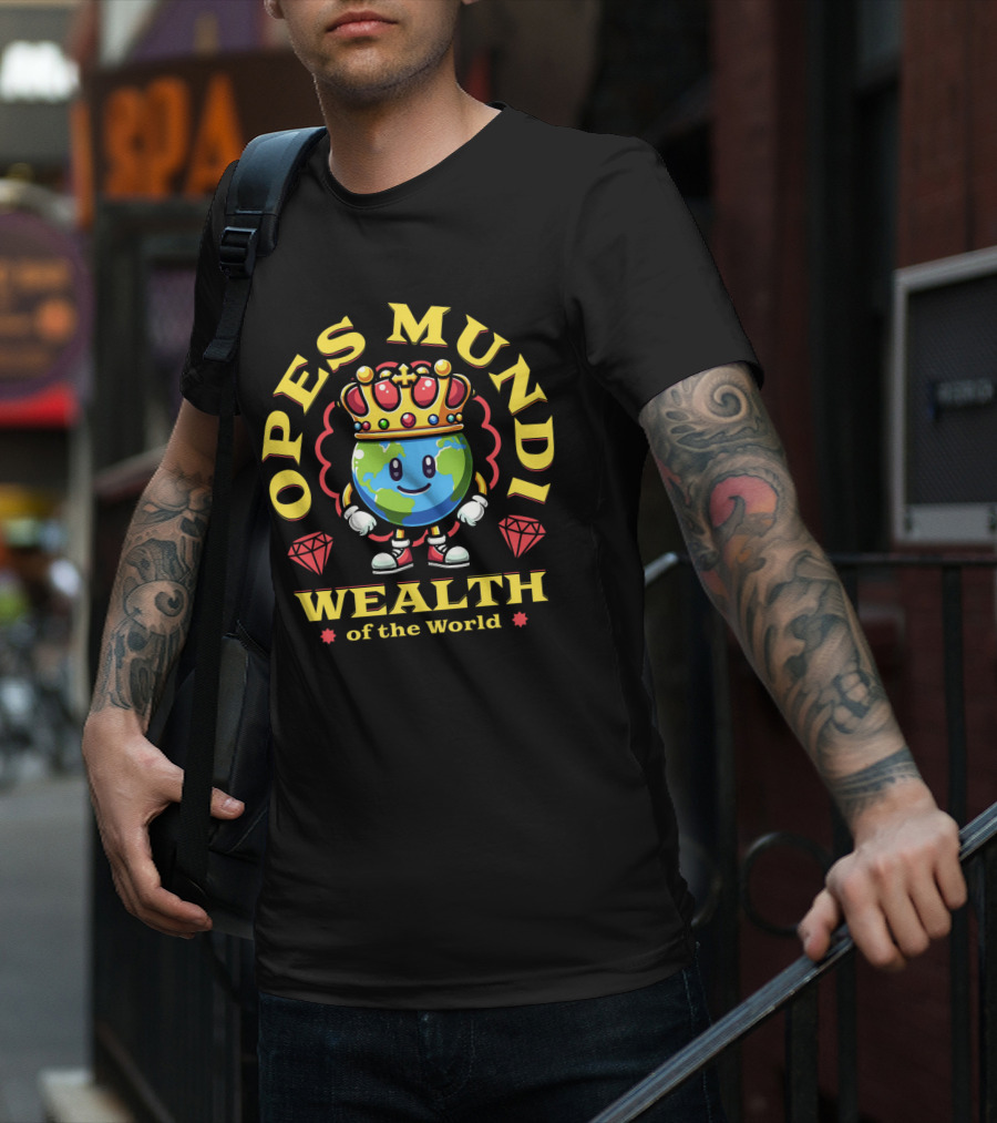 OPES MUNDI Wealth Of The World T-Shirt