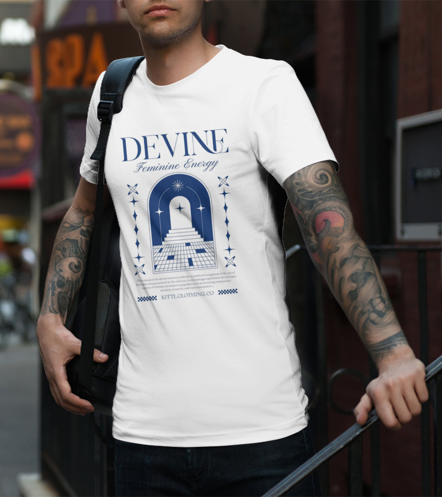 Devine Feminine Energy Cosmic Portal Starry Path Ritual Clothing Co T-Shirt