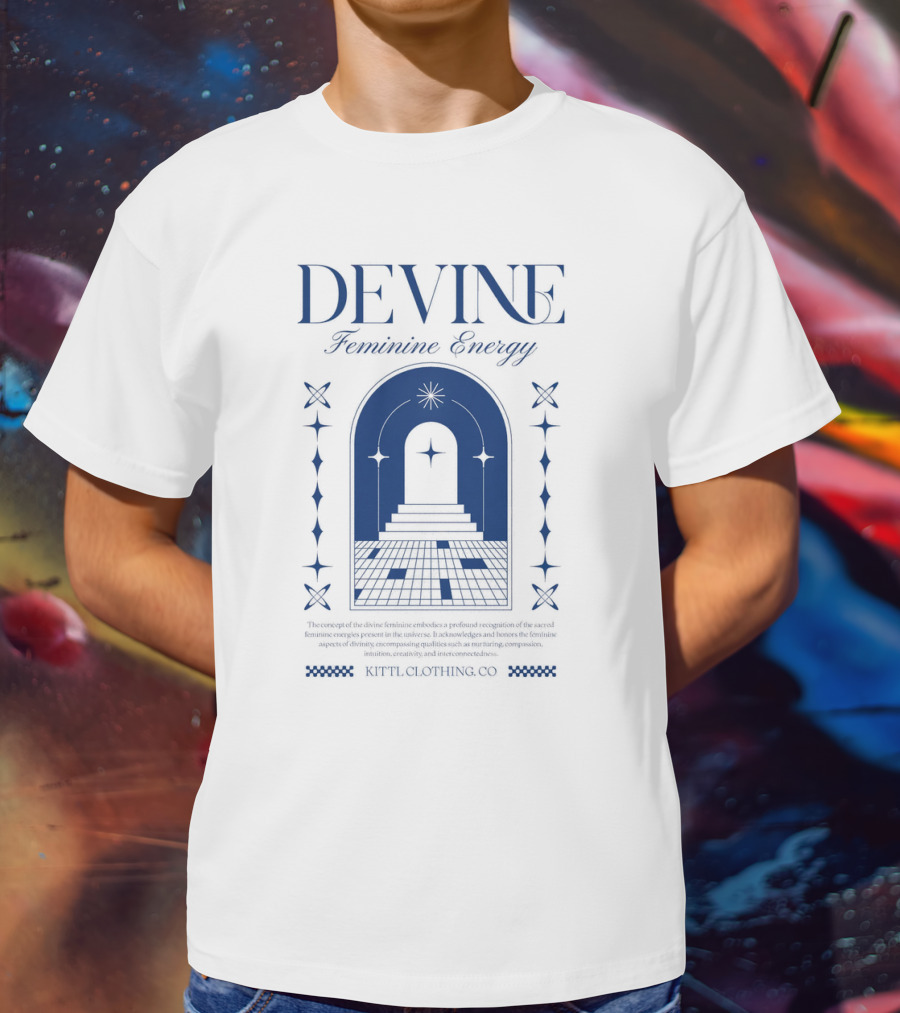 Devine Feminine Energy Cosmic Portal Starry Path Ritual Clothing Co T-Shirt