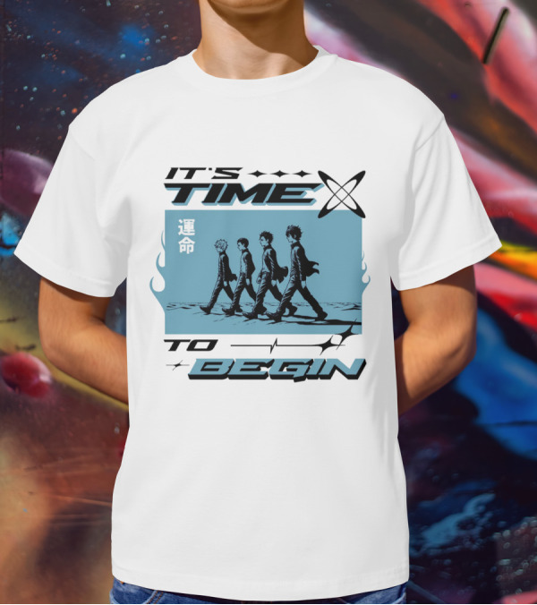 IT'S TIME TO BEGIN 運命 Walking Quartet T-Shirt