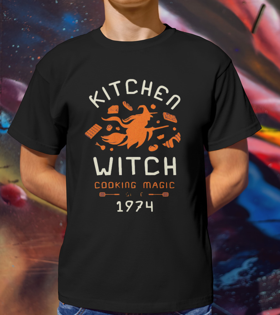 KITCHEN WITCH COOKING MAGIC 1974 T-Shirt