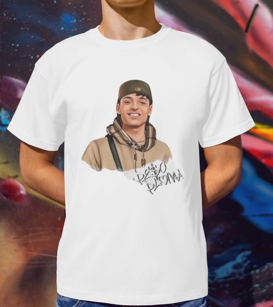 Hand Drawn Peso Pluma Casual Hoodie Portrait T-Shirt