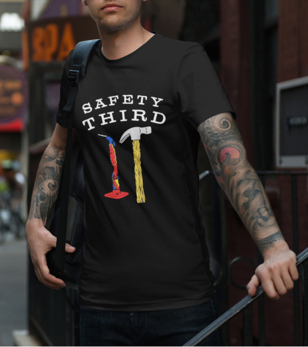 Safety Third Hammer And Firework Duo T-Shirt