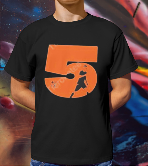 Sergio Number 5 Orange Soccer Player T-Shirt