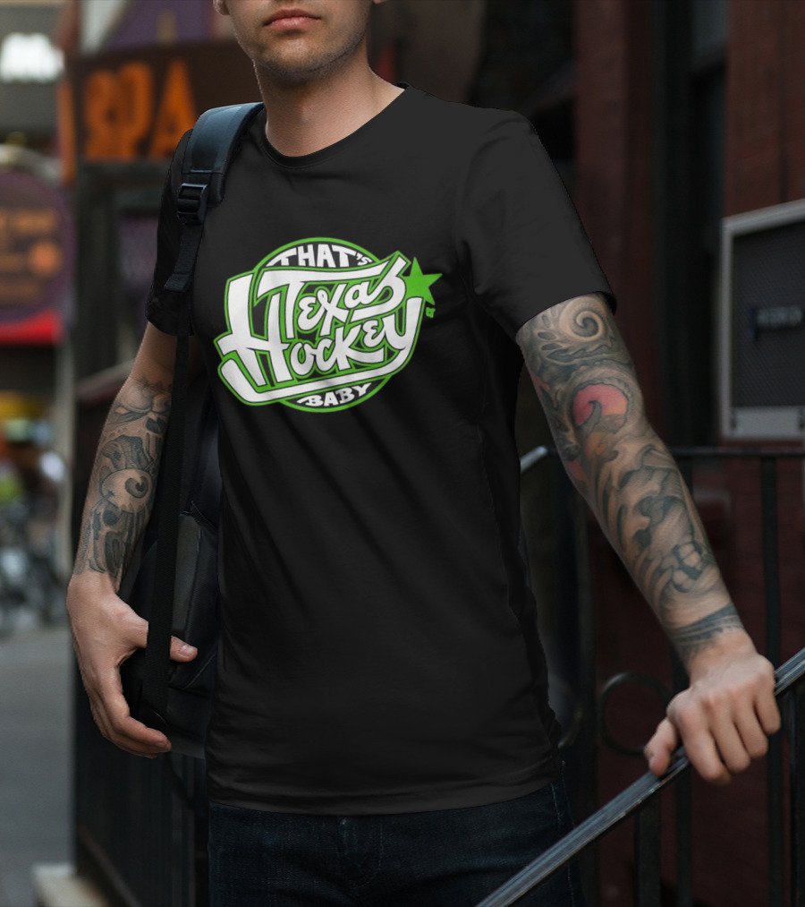 That's Texas Hockey Baby Bold Green Star T-Shirt