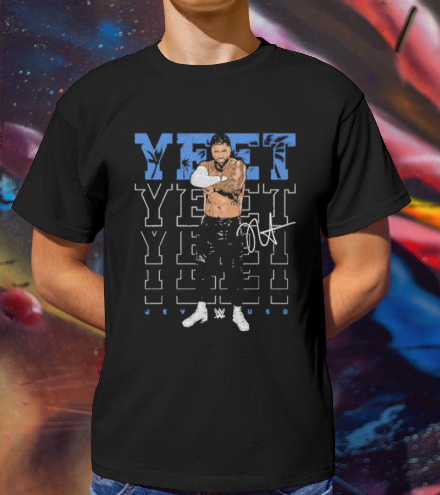 Jey Uso WWE YEET Signature 500 Level Black T-Shirt