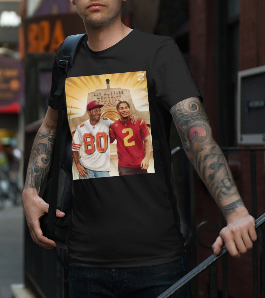 Gridiron Los Angeles Memorial Coliseum Football Legacy 80 2 T-Shirt