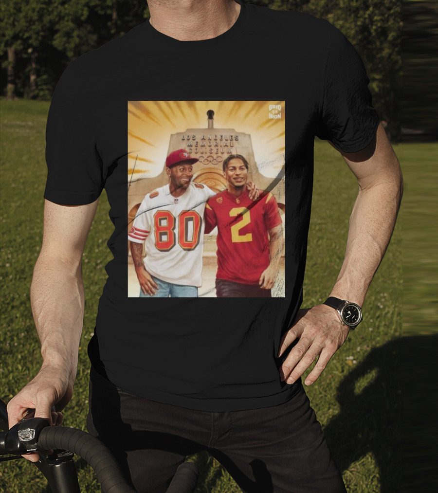 Gridiron Los Angeles Memorial Coliseum Football Legacy 80 2 T-Shirt