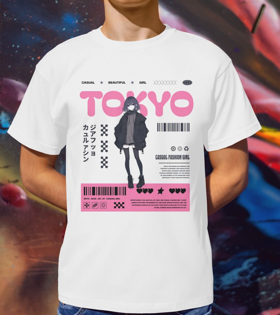 TOKYO Casual Beautiful Girl 2035 T-Shirt