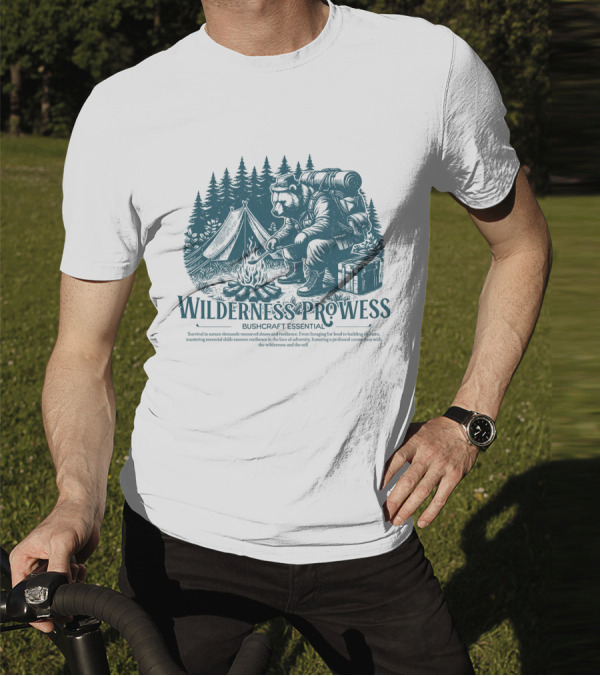 Wilderness Prowess Bushcraft Essential Survival In Nature Canvas T-Shirt