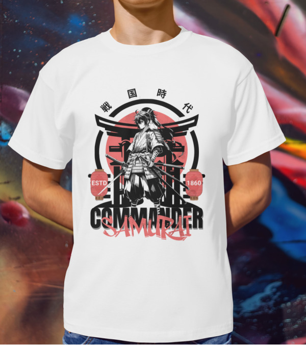 Commander Samurai ESTD 1860 Sengoku Jidai T-Shirt