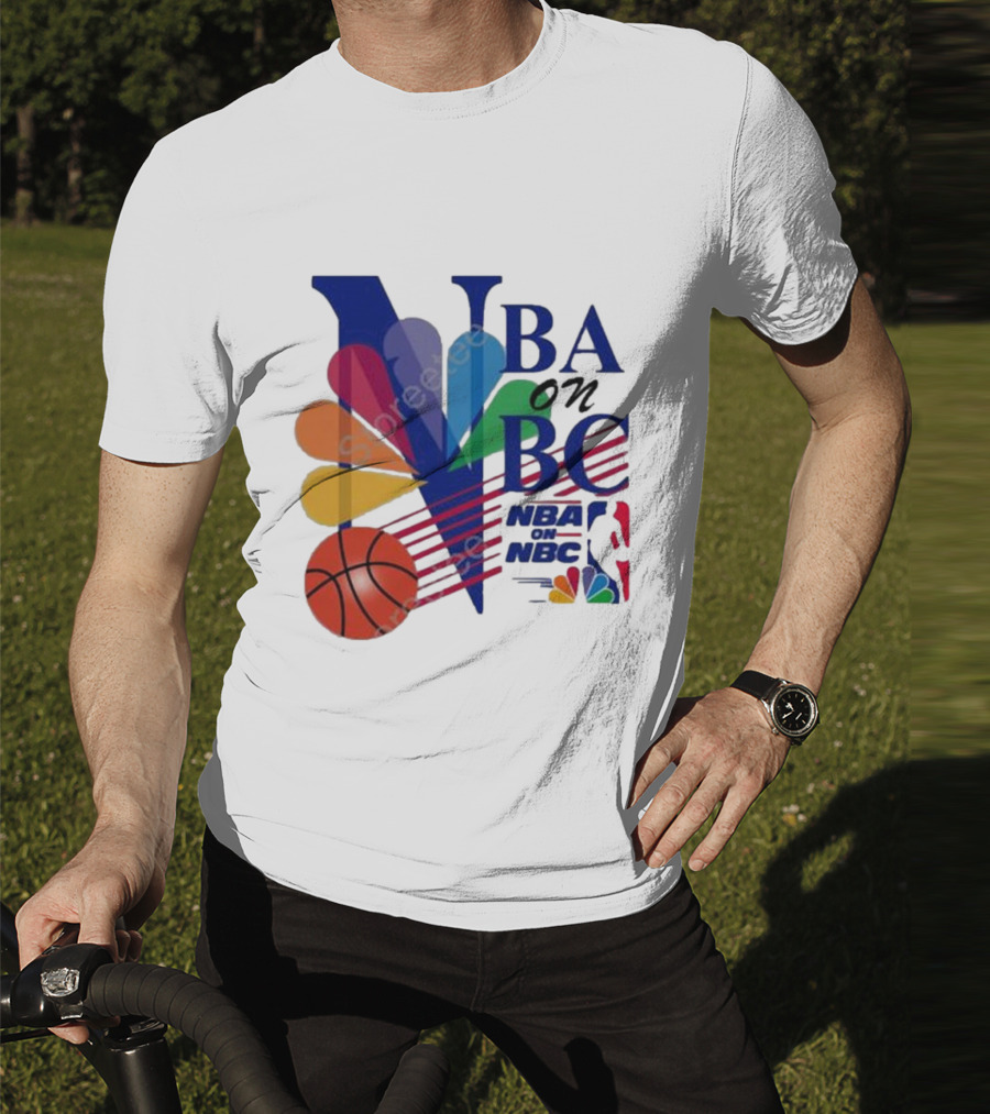 NBA On NBC Vintage Logo J. Kyle Mann Basketball T-Shirt