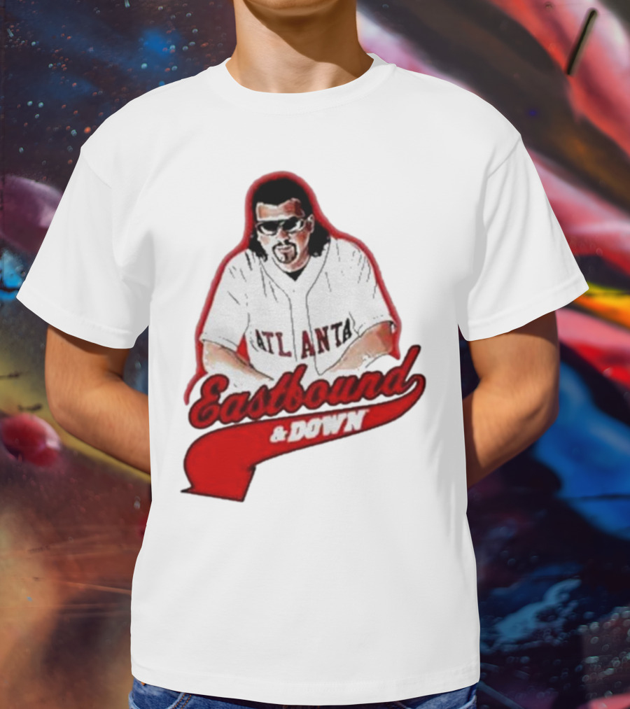 Atlanta Eastbound And Down Retro Baseball T-Shirt