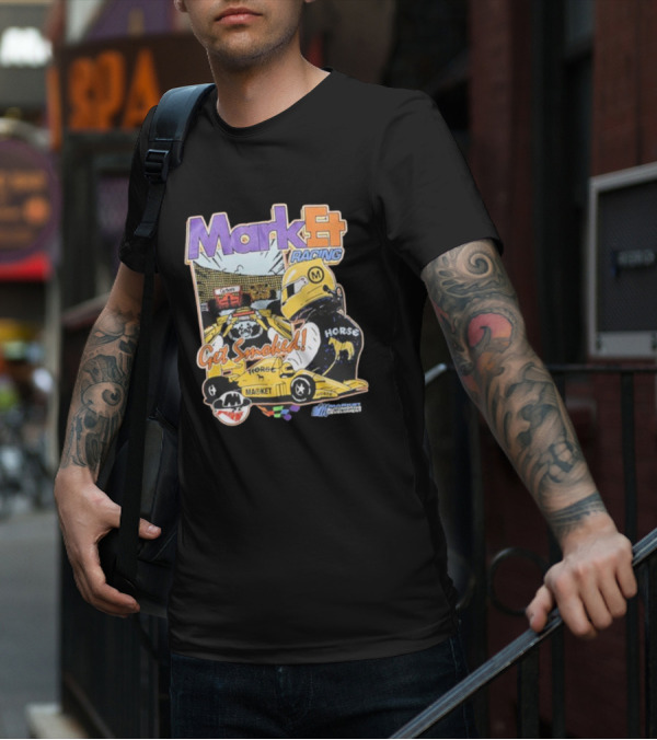 Market Express Racing Get Smoked Horse Driver Comic T-Shirt