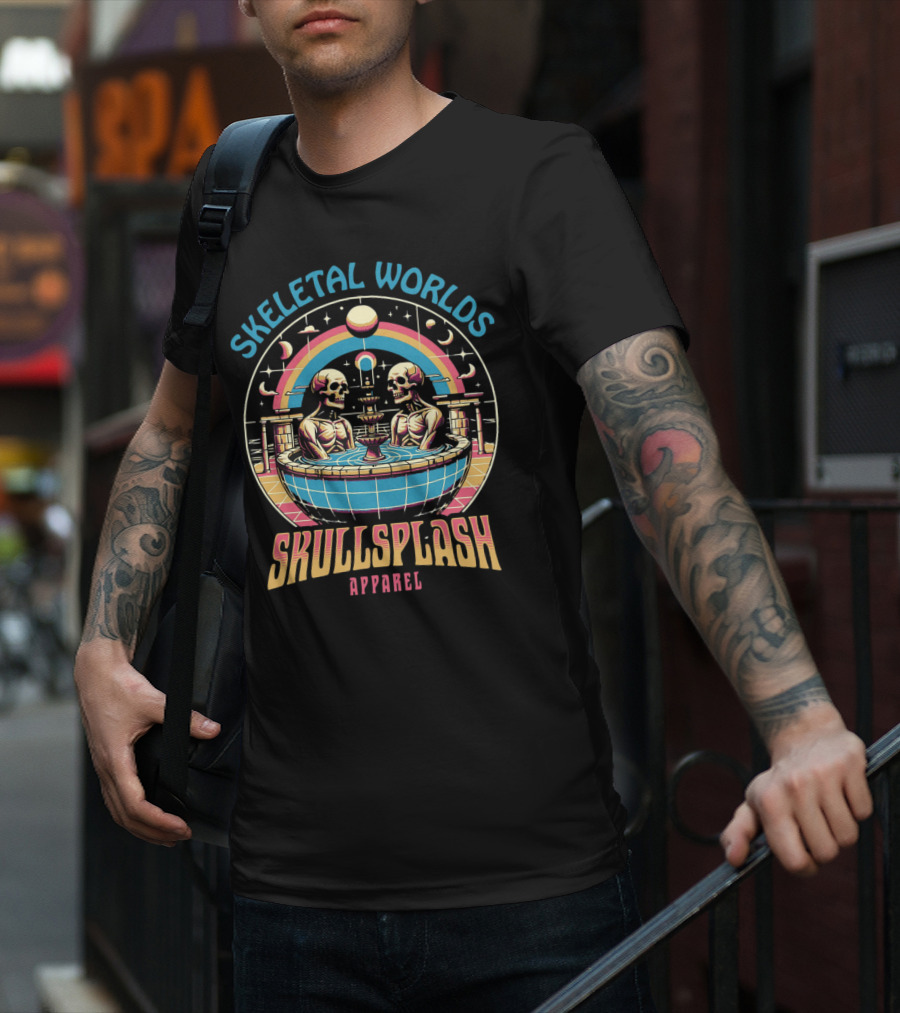 Skeletal Worlds SkullSplash T-Shirt