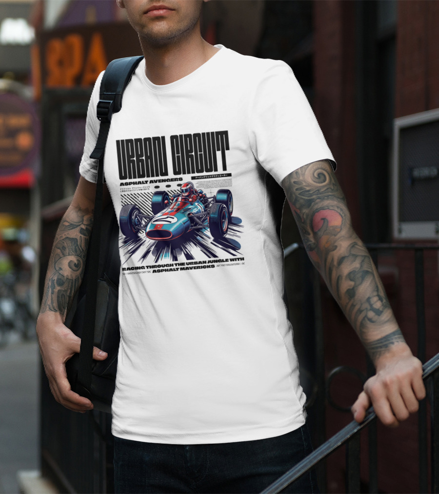 URBAN CIRCUIT ASPHALT AVENGERS RACING THROUGH THE URBAN JUNGLE WITH ASPHALT MAVERICKS T-Shirt