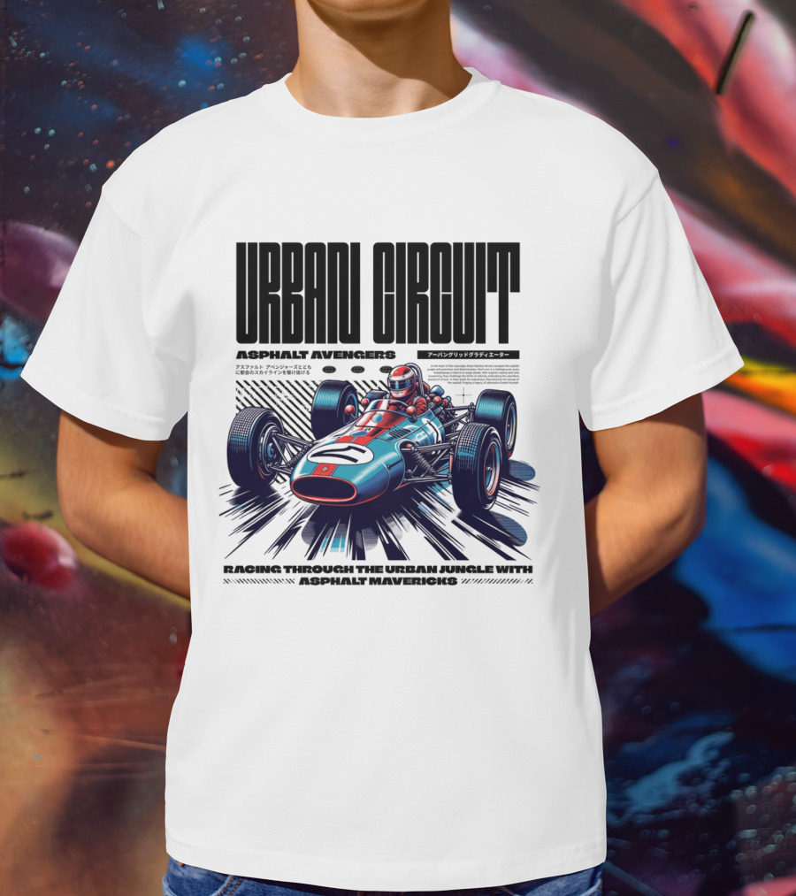 URBAN CIRCUIT ASPHALT AVENGERS RACING THROUGH THE URBAN JUNGLE WITH ASPHALT MAVERICKS T-Shirt