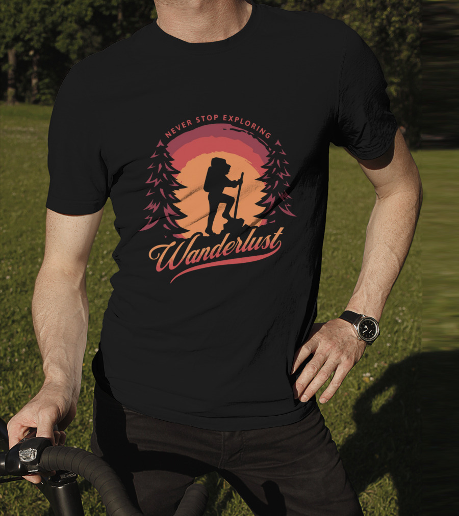 Never Stop Exploring Wanderlust T-Shirt