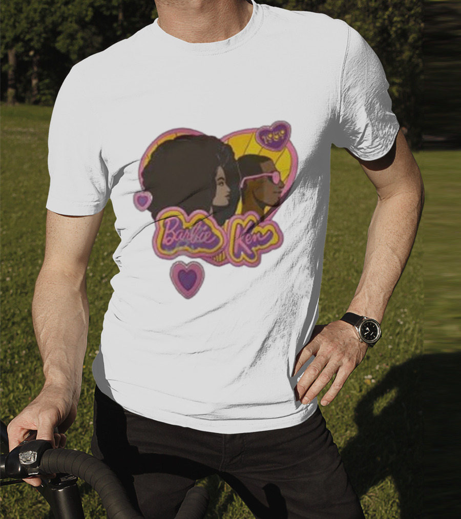 Barbie Ken 1959 New Movie Retro Heart Icons T-Shirt