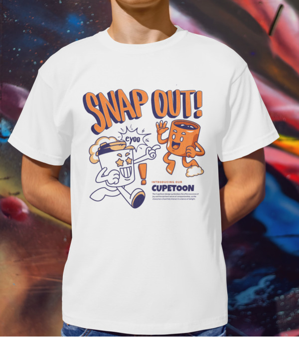 SNAP OUT Introducing Our Cupetoons Joyful Cups Buddies Eyoo T-Shirt