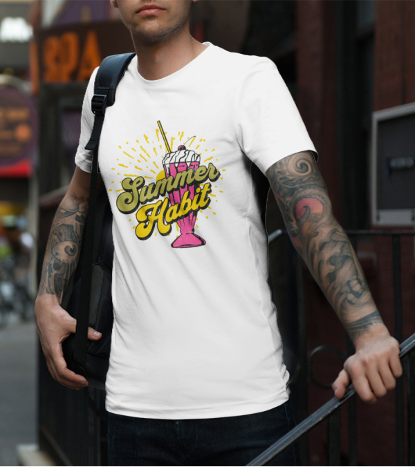 Summer Habit Vibrant Milkshake Burst T-Shirt