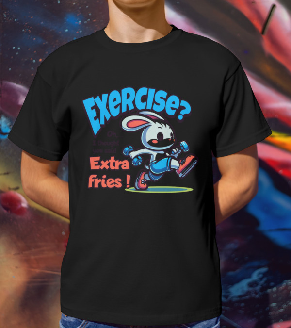 Exercise? Oh, I Thought You Said Extra Fries T-Shirt