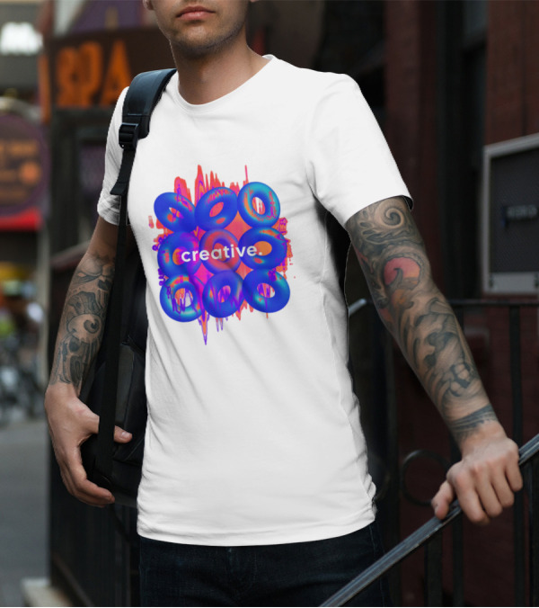 Creative Vivid Rings With Abstract Waveforms T-Shirt