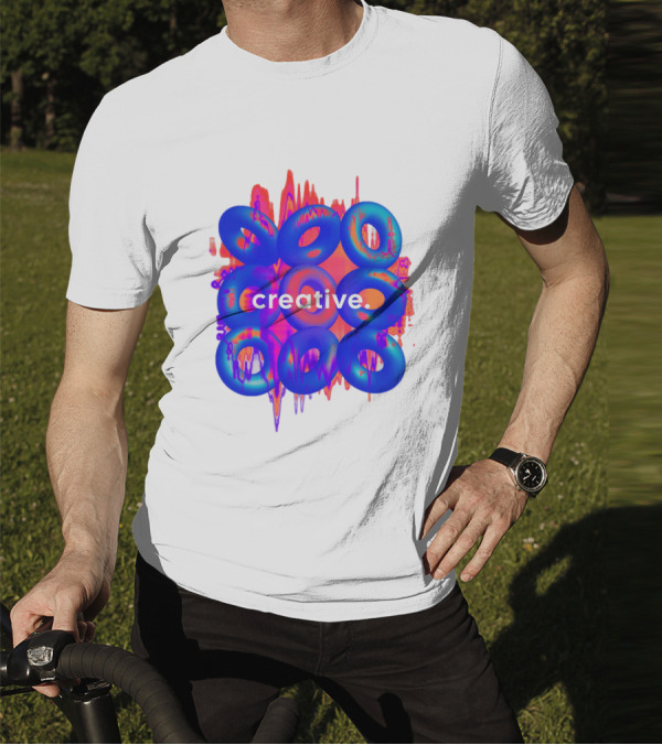 Creative Vivid Rings With Abstract Waveforms T-Shirt