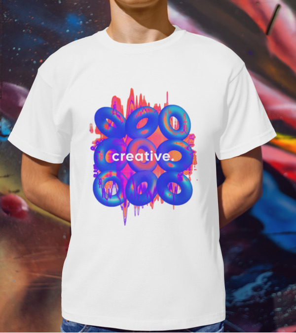 Creative Vivid Rings With Abstract Waveforms T-Shirt