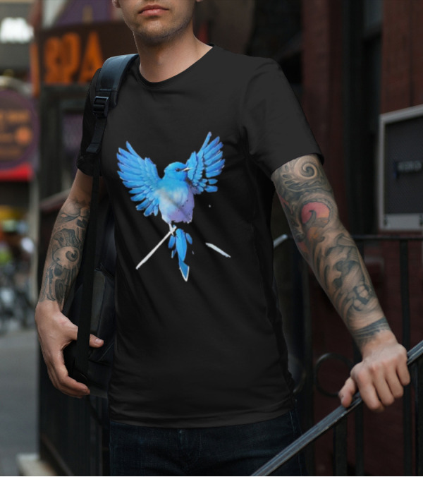 Flight Of Blue Bird T-Shirt