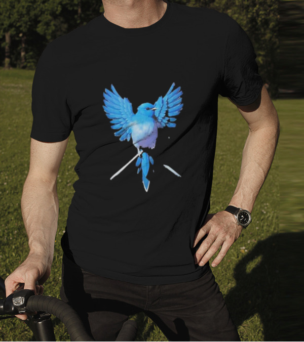 Flight Of Blue Bird T-Shirt