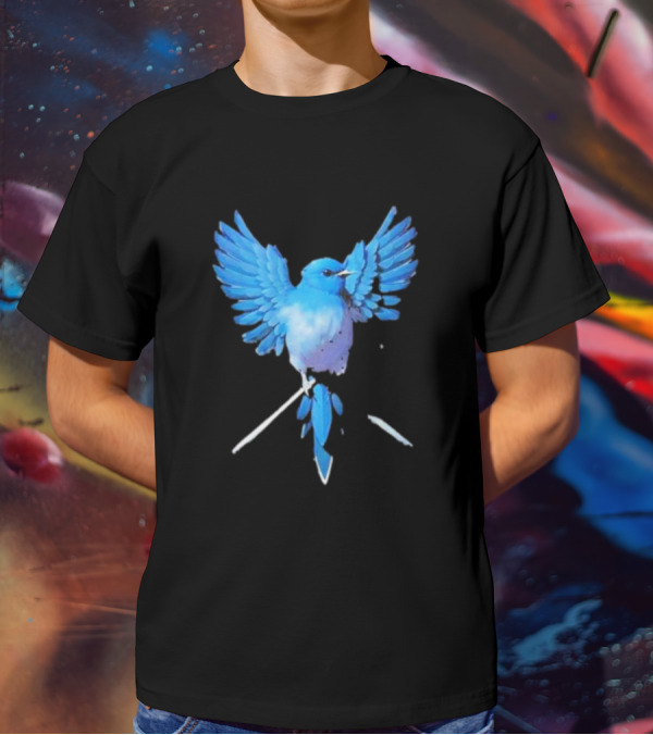 Flight Of Blue Bird T-Shirt