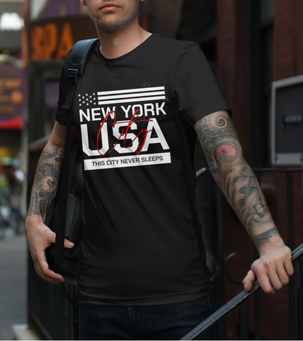 New York City USA This City Never Sleeps T-Shirt
