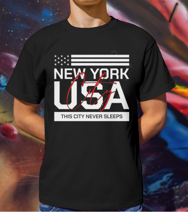 New York City USA This City Never Sleeps T-Shirt