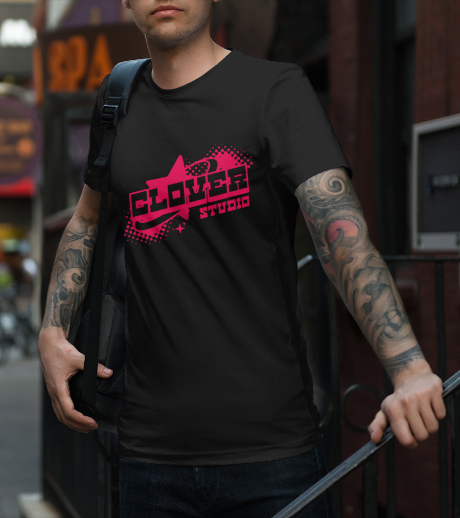 Clover Studio Y2K Branding Starburst T-Shirt