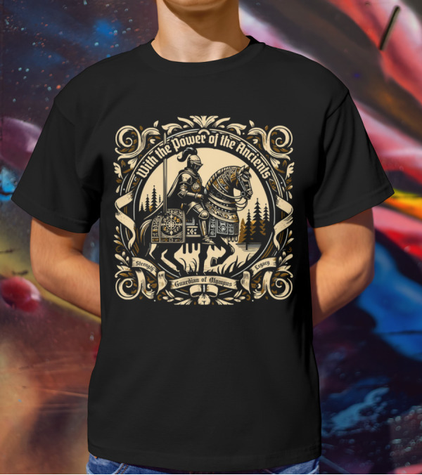 With The Power Of The Ancients Guardian Of Olympus Strength Legacy T-Shirt
