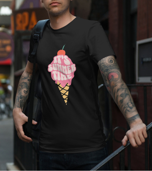 It’s Summer Time Cherry Ice Cream Cone T-Shirt