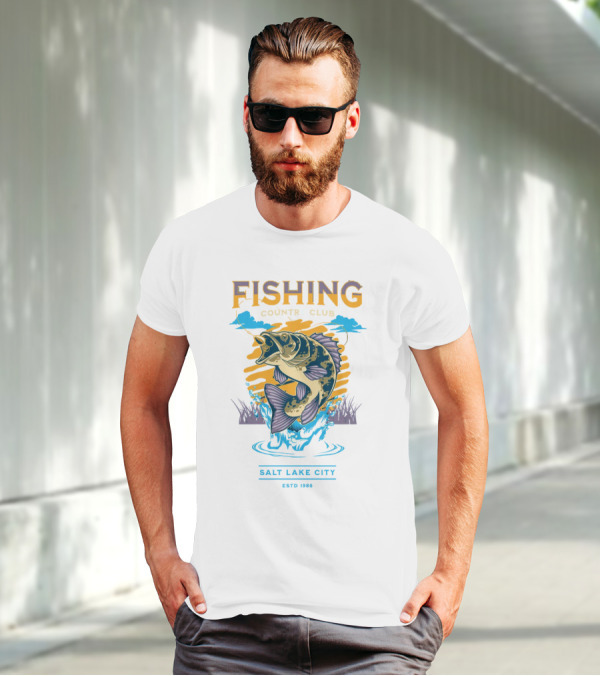 Fishing Country Club Salt Lake City Estd 1986 T-Shirt